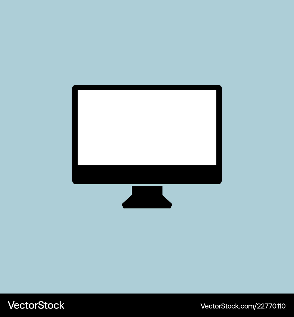 Computer with a light display on blue Computer with a light display on blue vector image