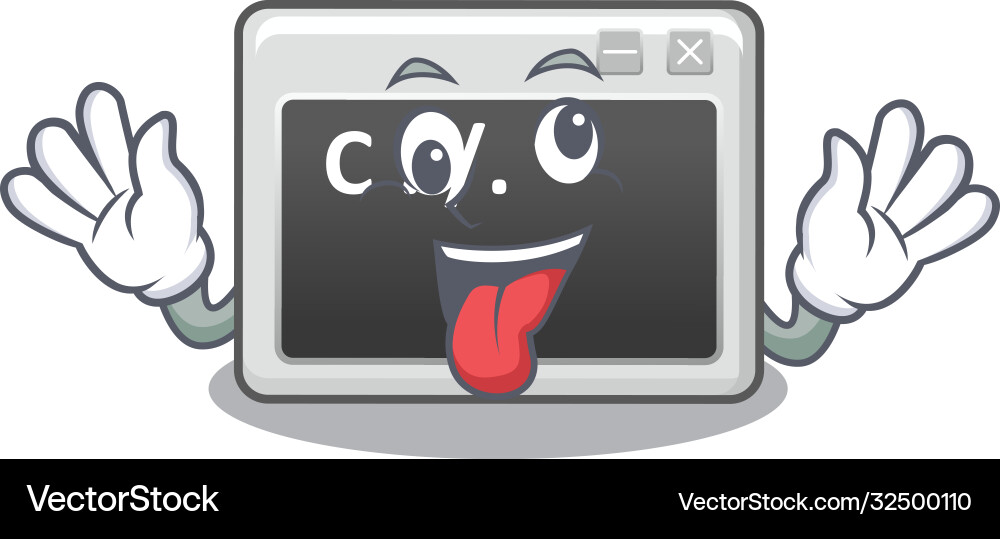 Crazy Command Window Character vector image