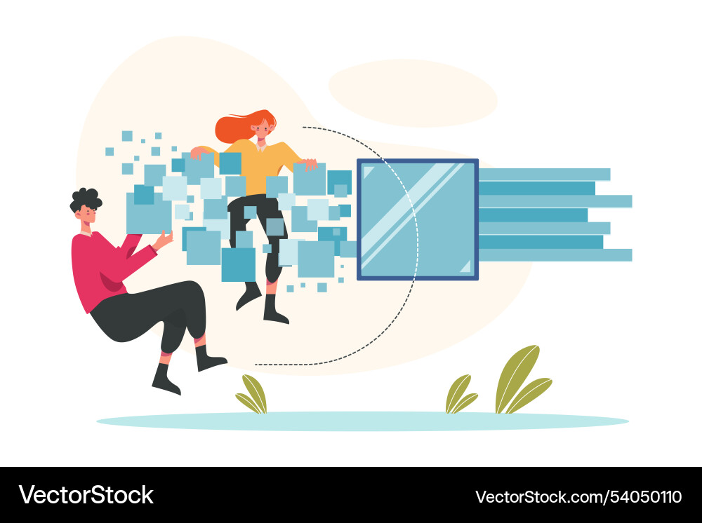 Data mining vector image