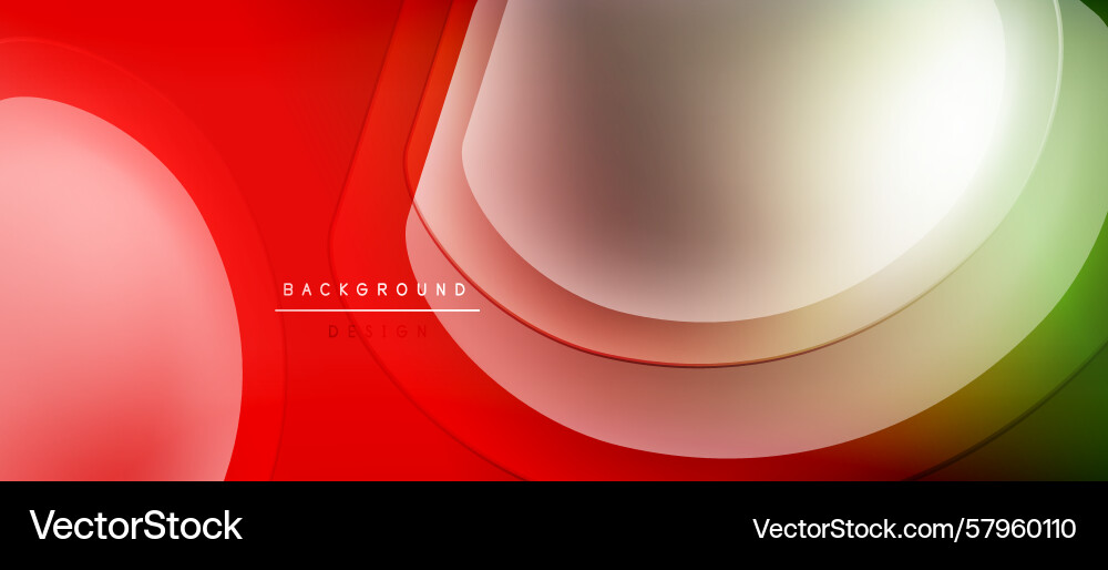 Dynamic Red and Green Layers Vector Image