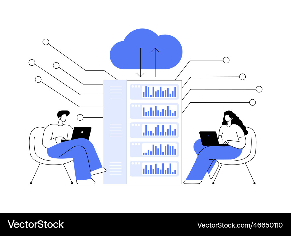 Edge computing abstract concept Edge computing abstract concept vector image
