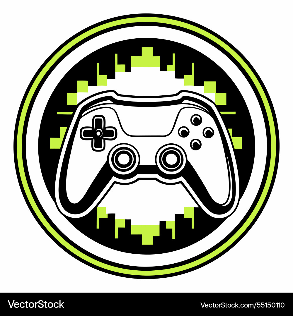 Gaming logo art design for business and company Vector Image