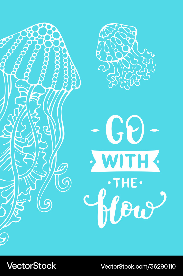 Go with flow Go with flow vector image