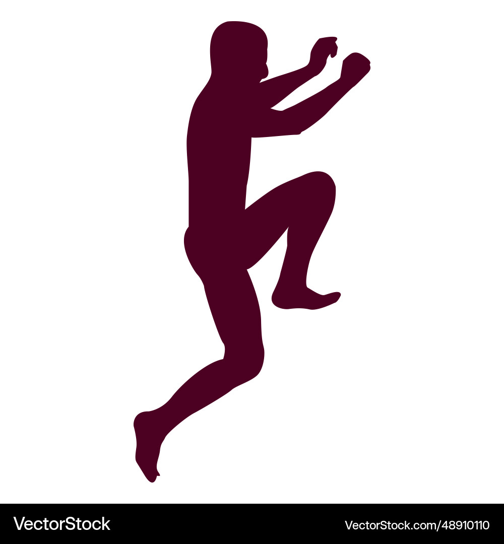 Man jumping sequence 5 Vector Image