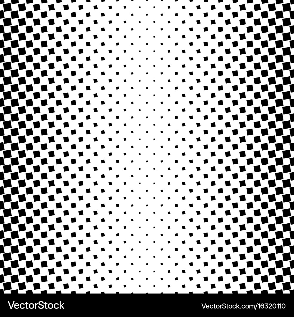 Monochrome square pattern - geometrical abstract vector image