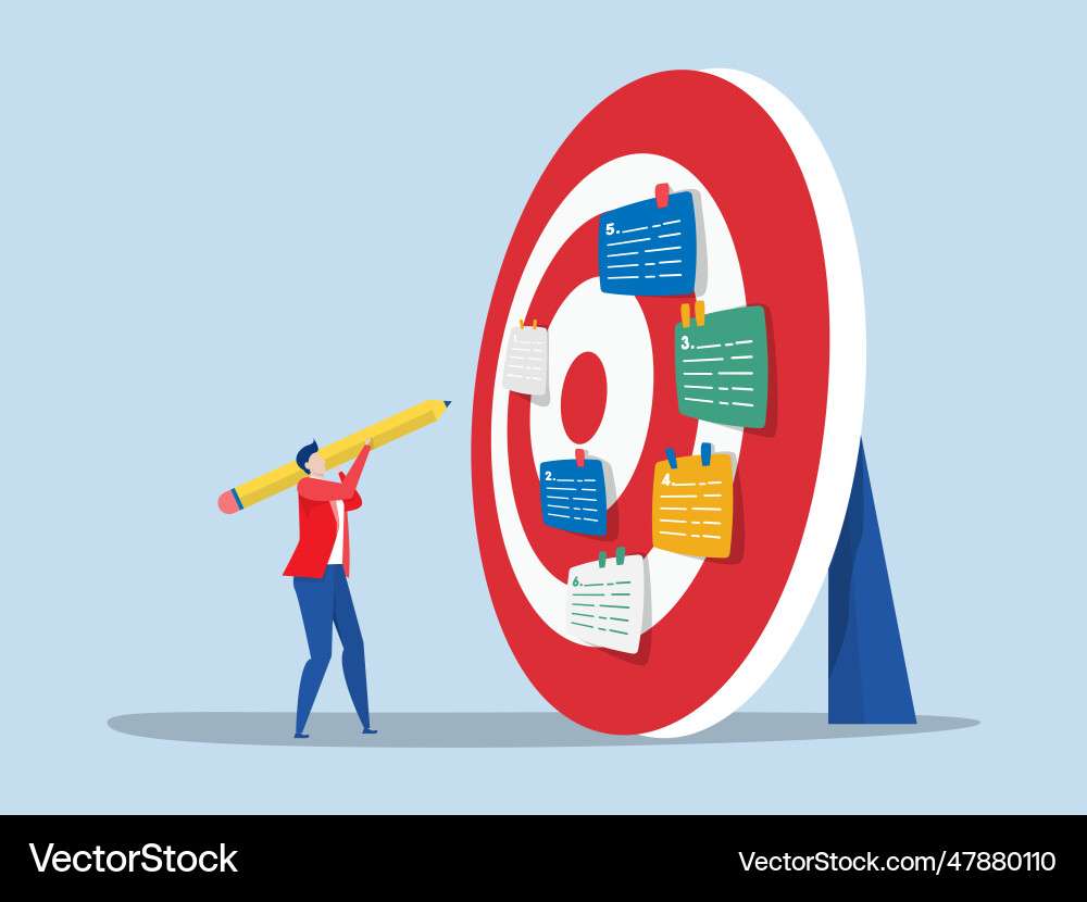 Project Management & Task Prioritization Vector Image