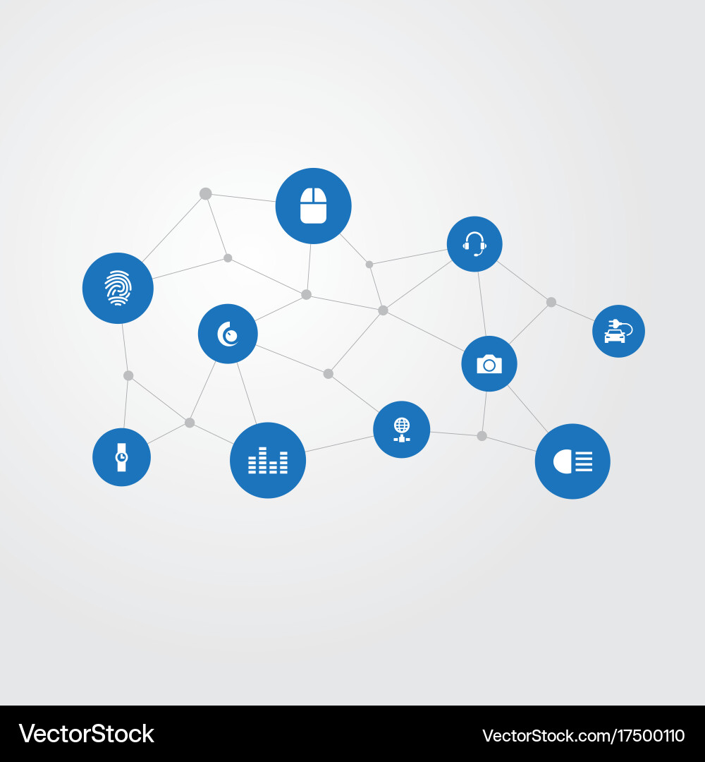 Set of simple device icons Vector Image