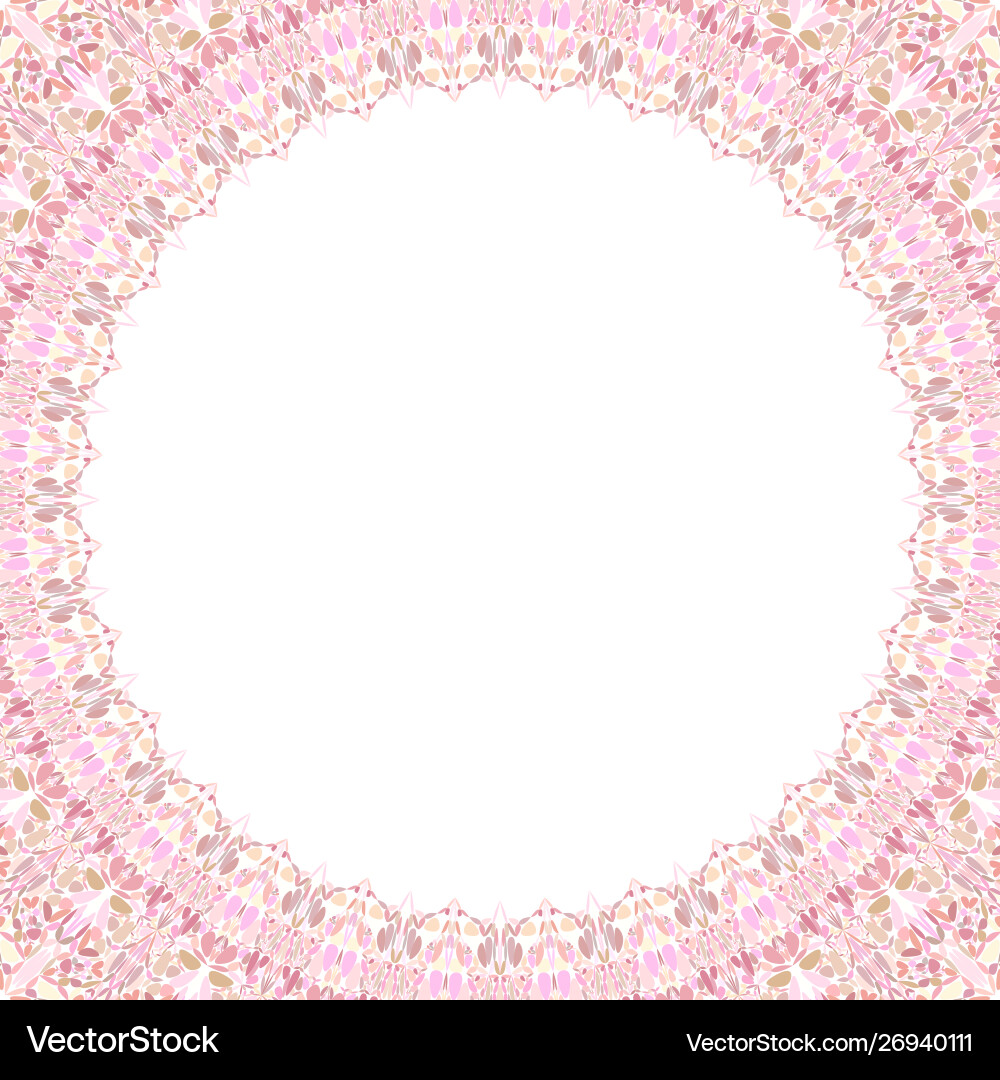 Abstract circular frame with white background vector image