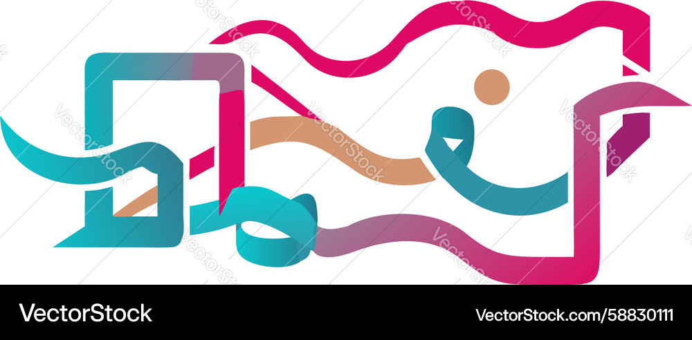Abstract fluid shapes with dynamic humanoid forms Vector Image