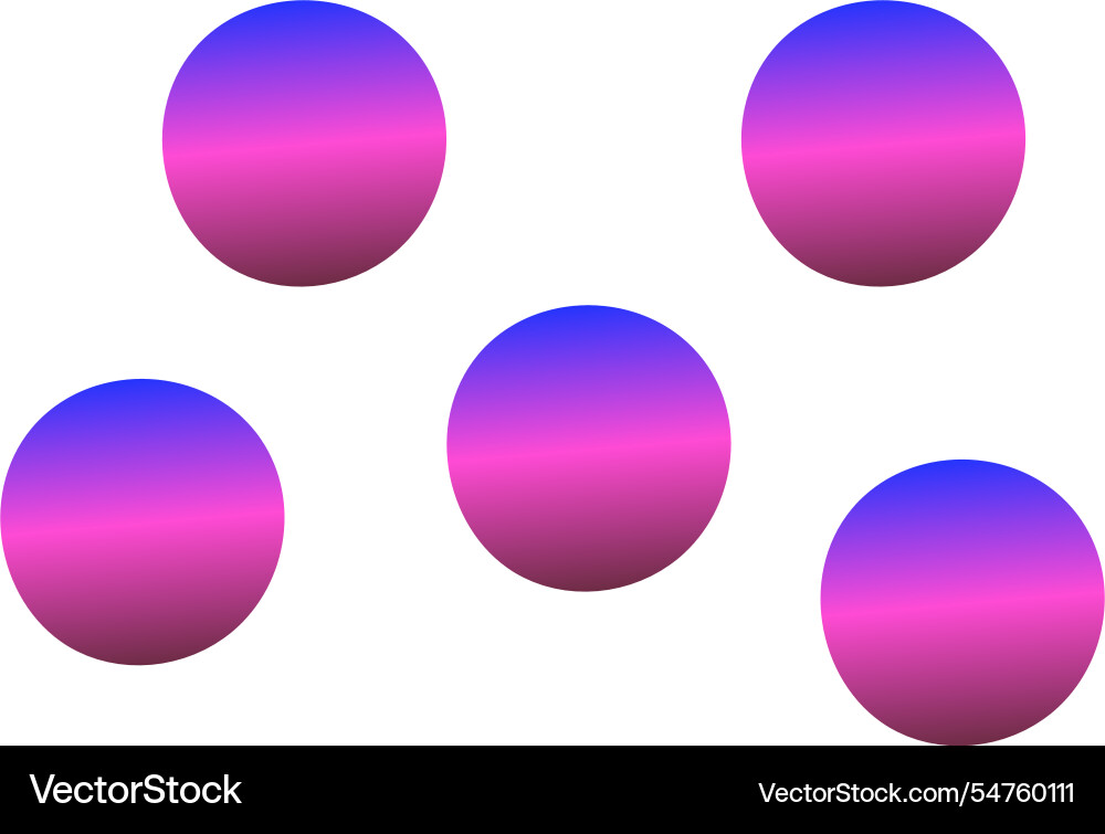 Abstract gradient circles in varied arrangements Abstract gradient circles in varied arrangements vector image