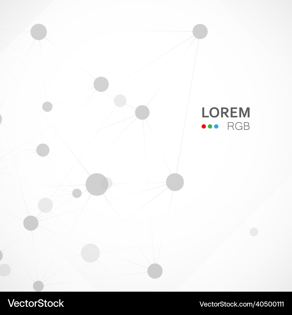Abstract science background with connecting dots Abstract science background with connecting dots vector image