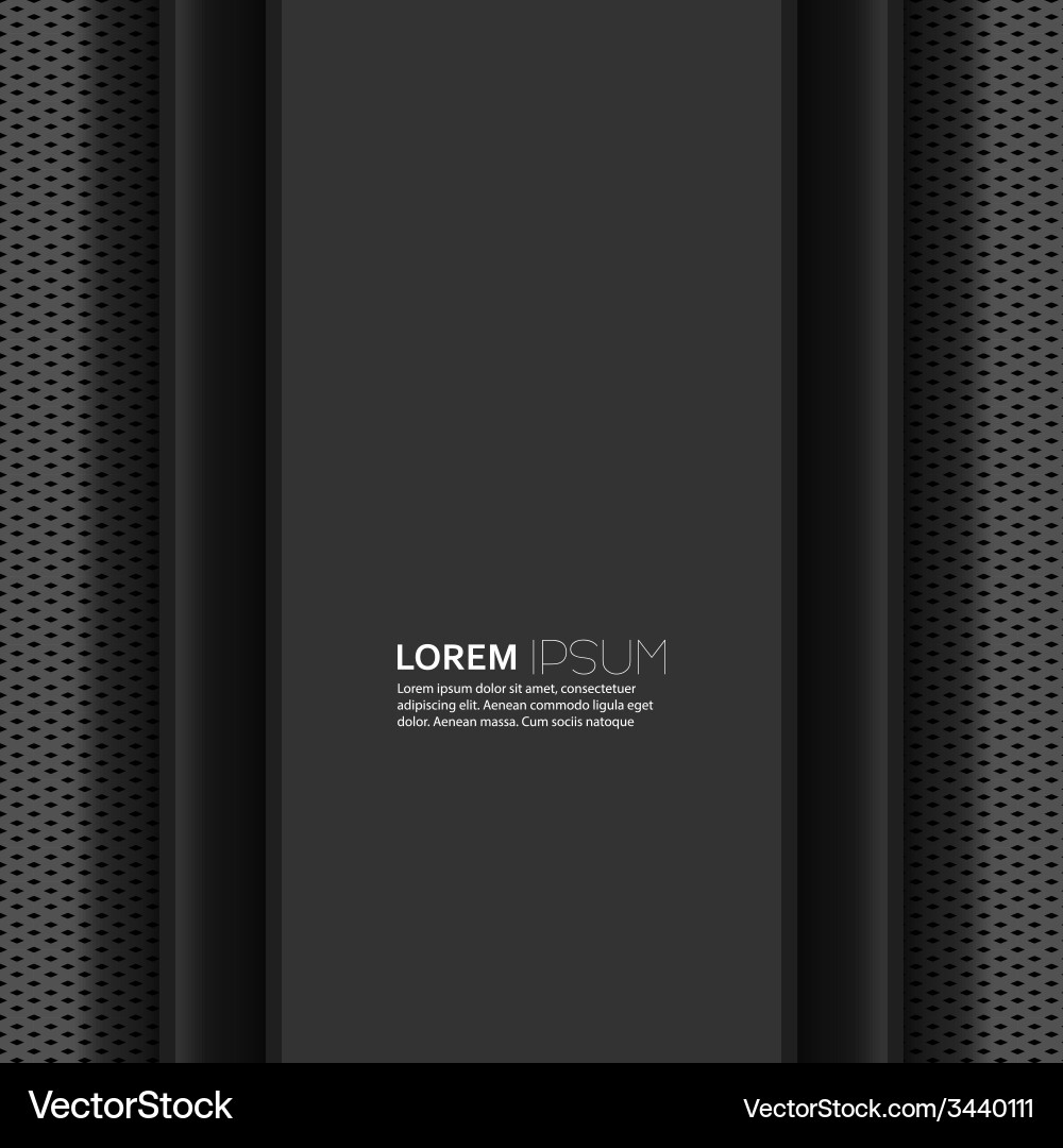 Blank with dark background and uniform texture vector image