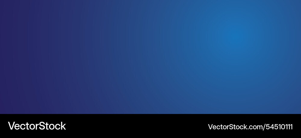 Blue gradient background banner with empty space Vector Image