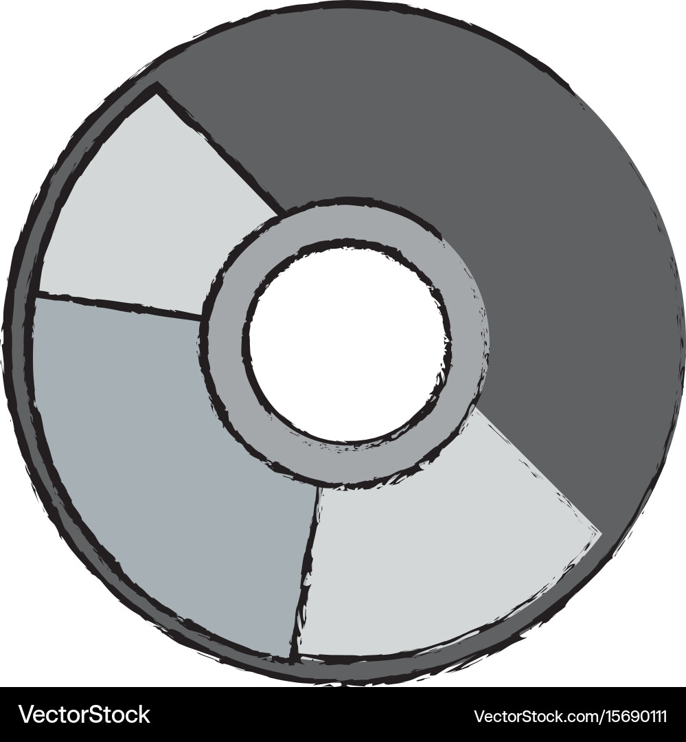 Compact disk data archive digital audio Vector Image