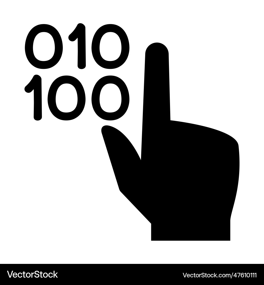 Data selection icon vector image