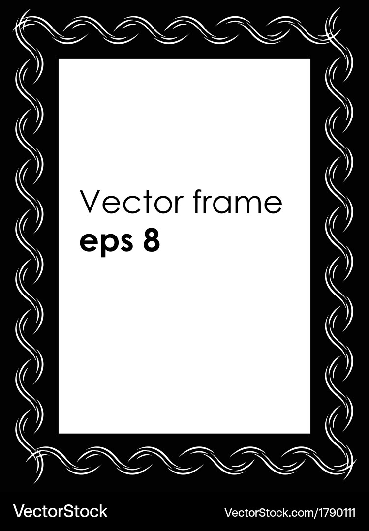 Decorative Frame with Abstract Pattern vector image