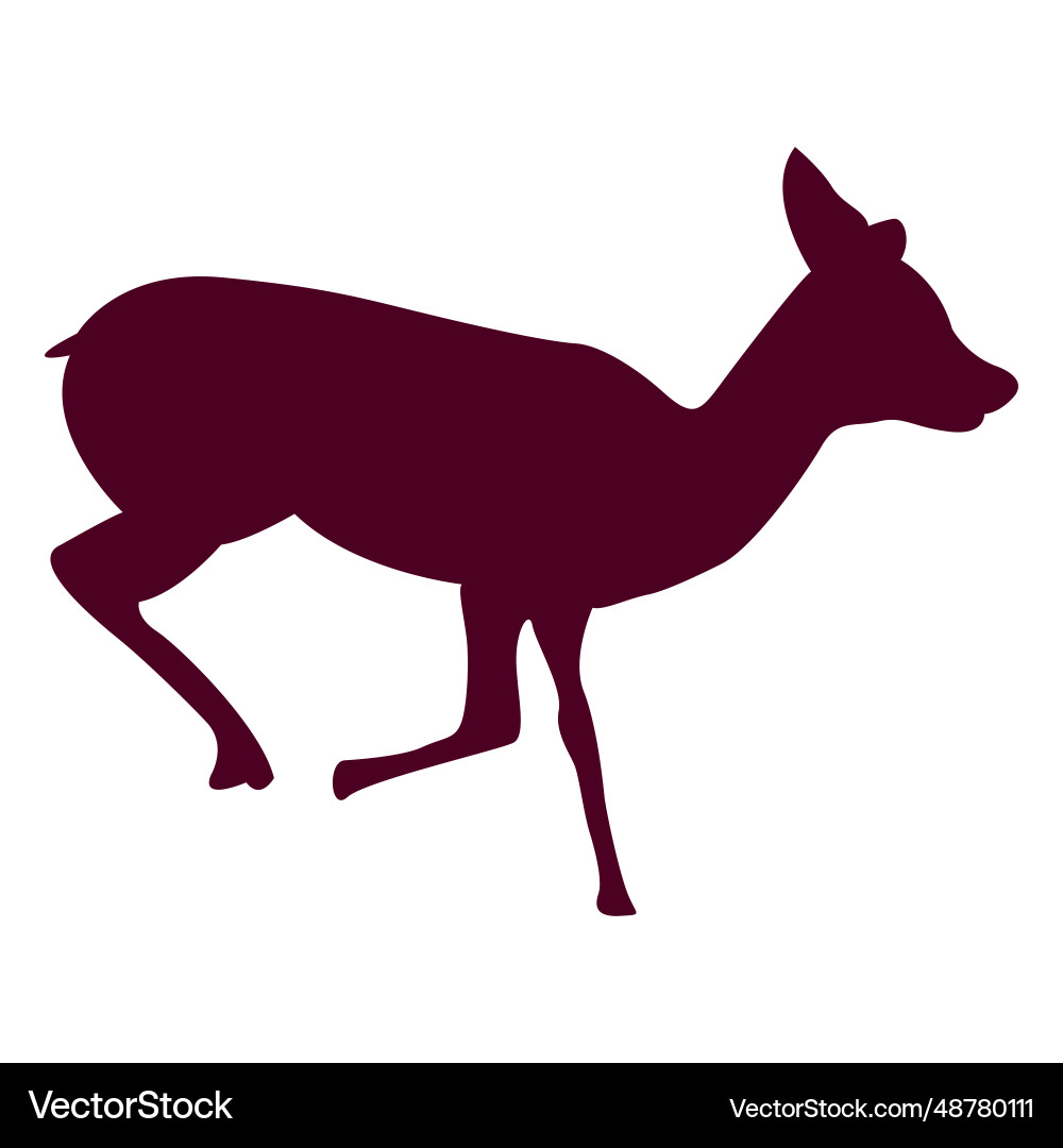 Deer running sequence 5 vector image