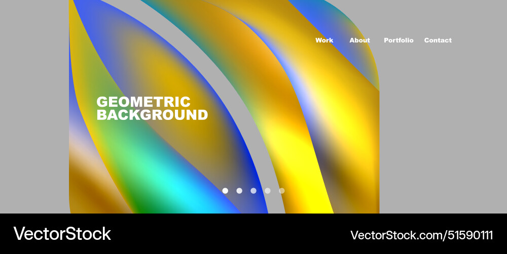 Dynamic flowing shapes concept design composition Dynamic flowing shapes concept design composition vector image
