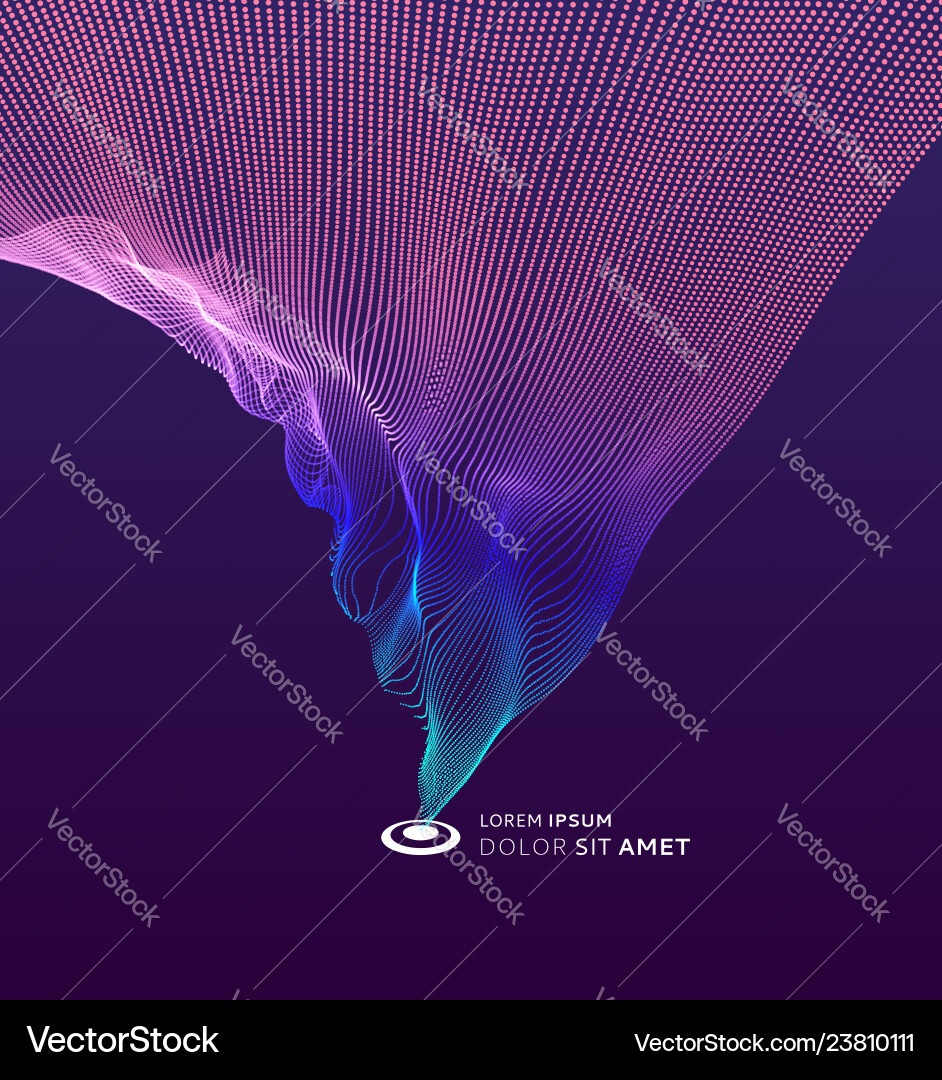 Dynamic Particle Flow 3D Vector Image