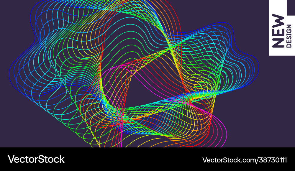 Dynamic Wave Pattern vector image