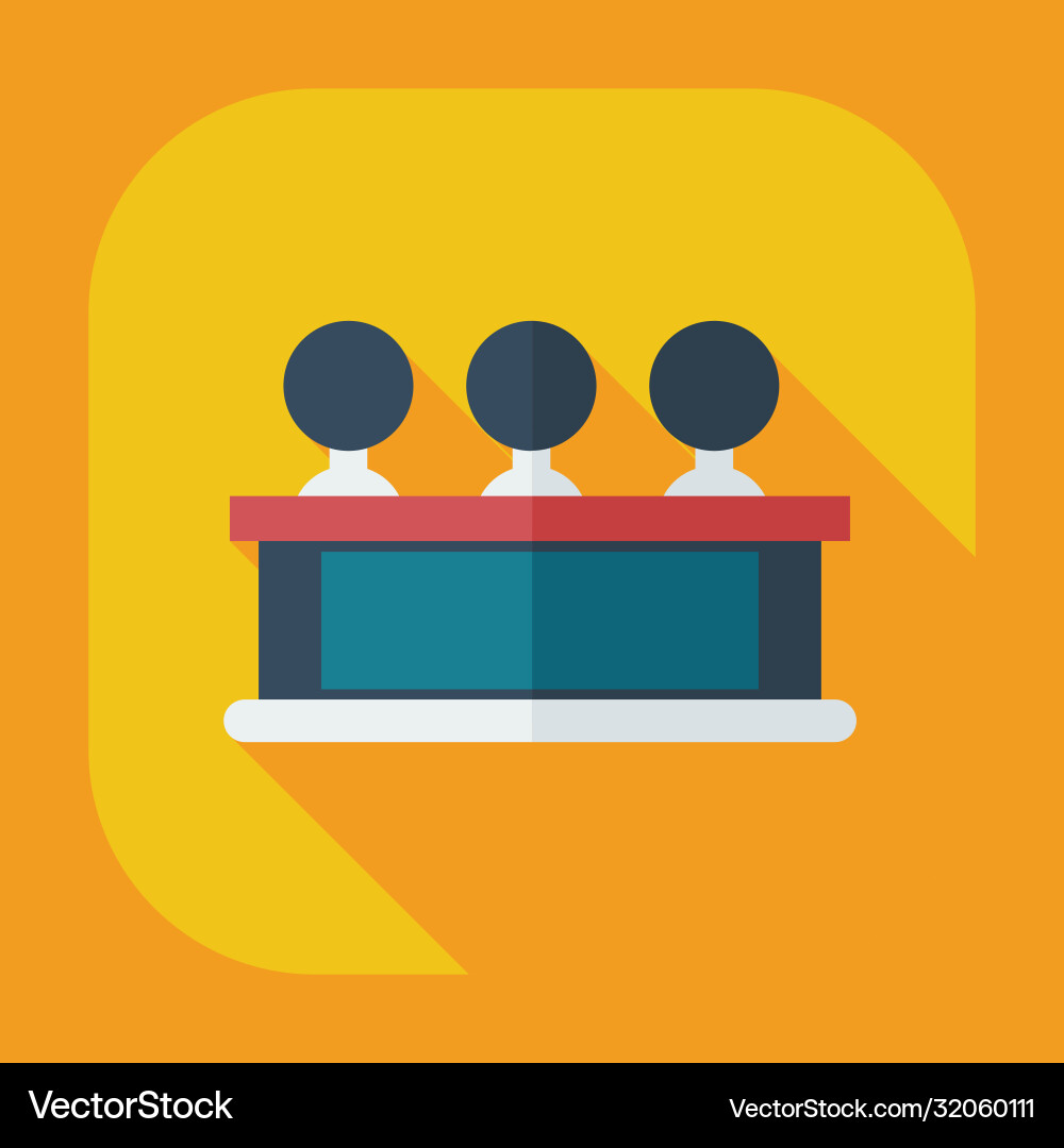 Flat modern design with shadow icons judge Flat modern design with shadow icons judge vector image