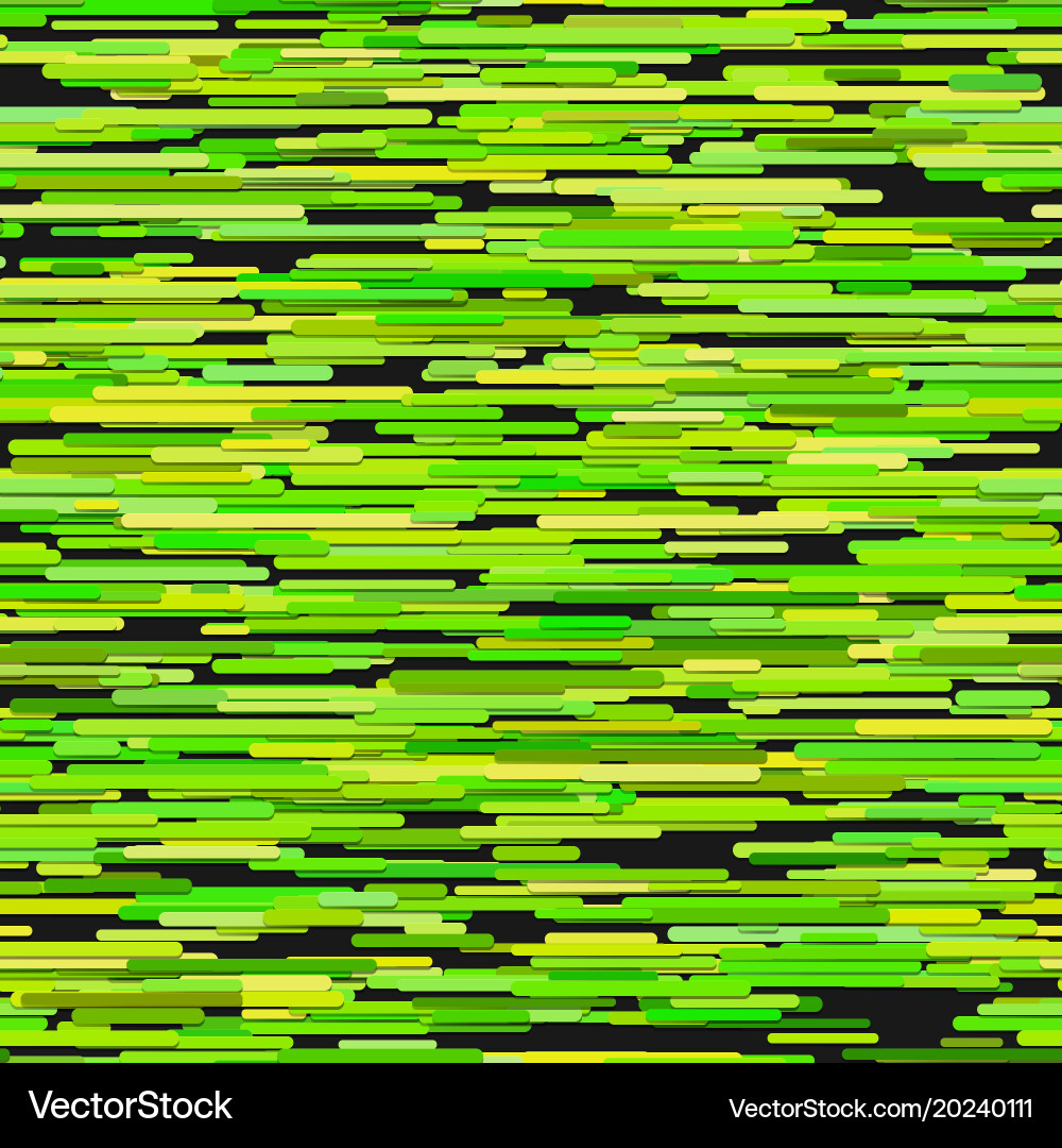 Green abstract horizontal stripe pattern vector image