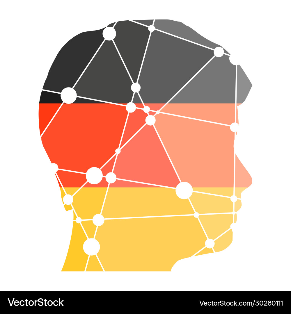 Man and flag Vector Image