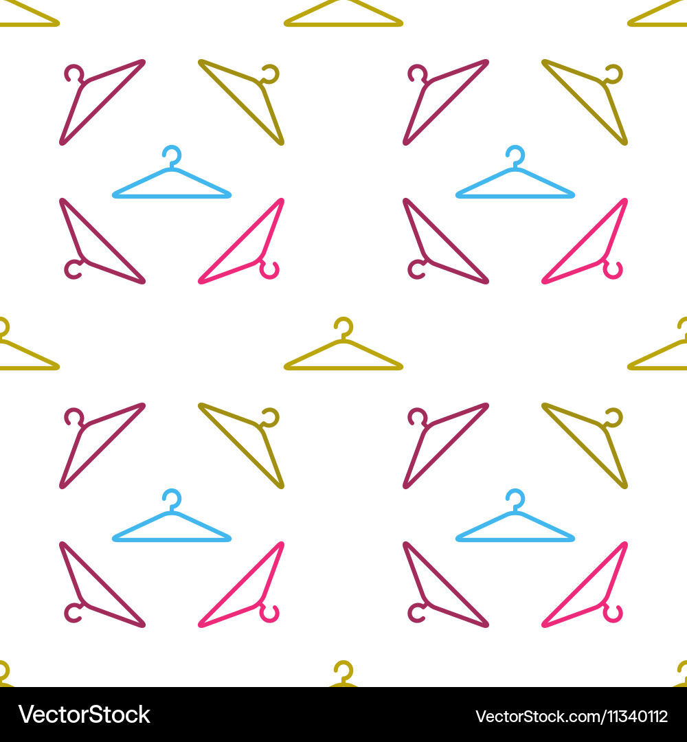 Abstract hanger seamless pattern or background vector image