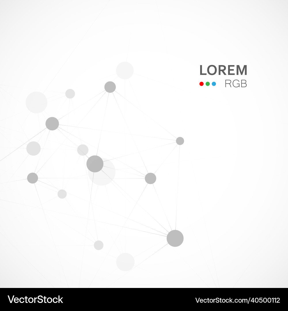 Abstract Science Connection vector image