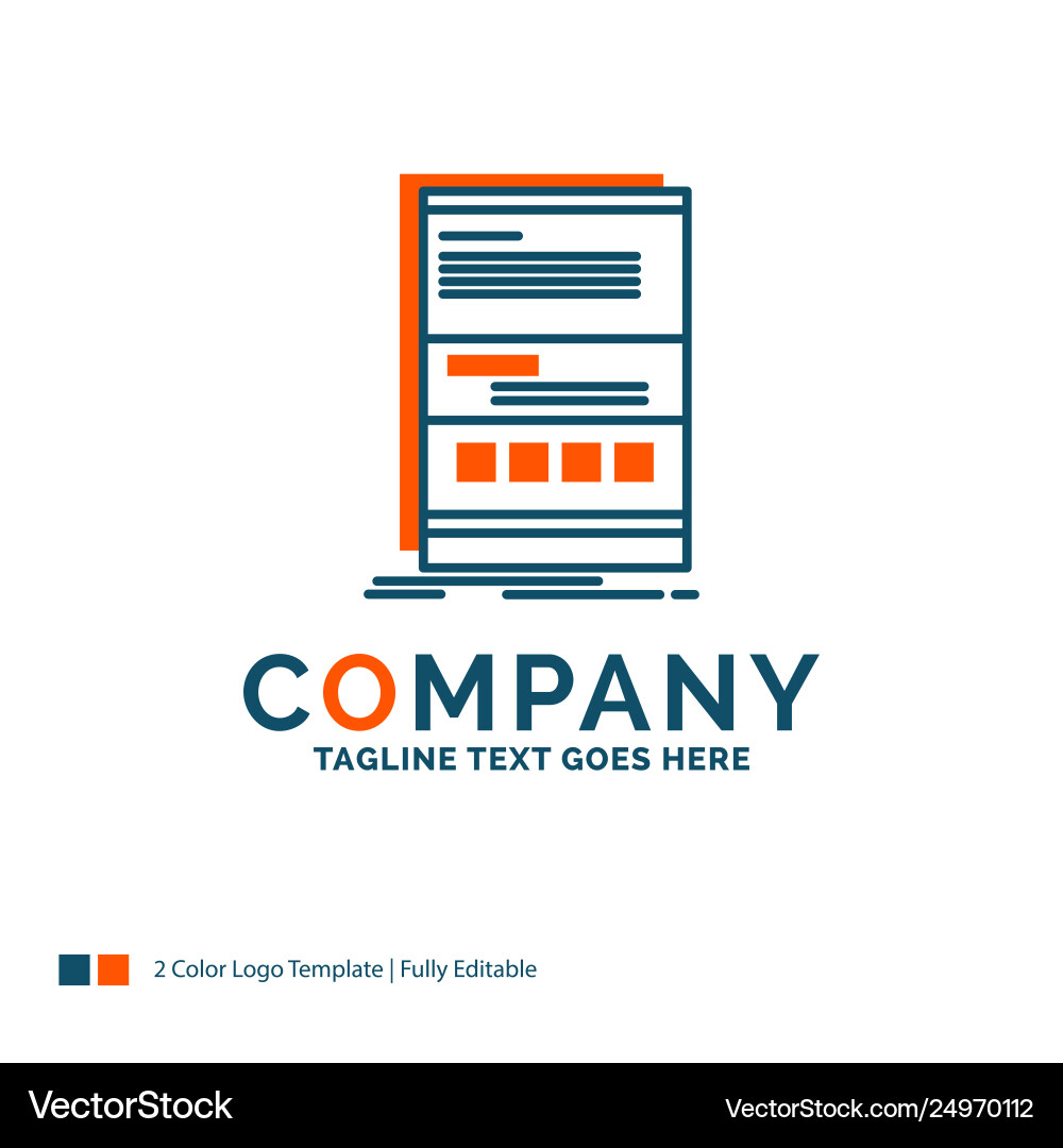 Browser dynamic internet page responsive logo Browser dynamic internet page responsive logo vector image