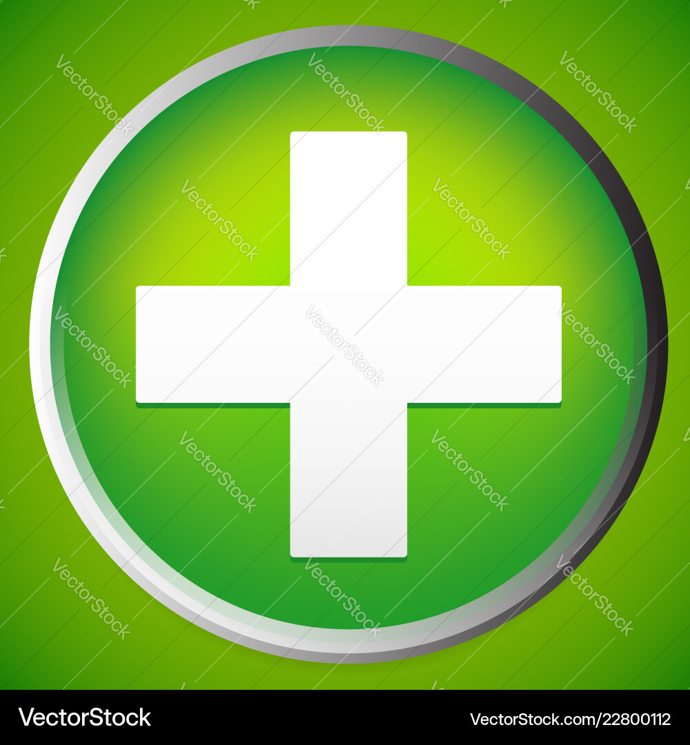 Cross icon sign on backdrop of the same color Cross icon sign on backdrop of the same color vector image