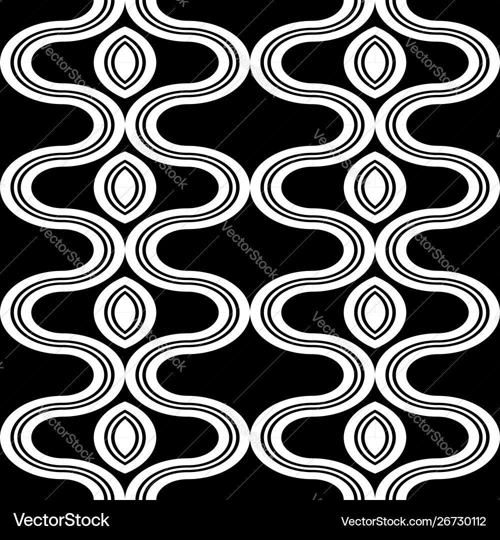 Design seamless monochrome zigzag pattern Vector Image