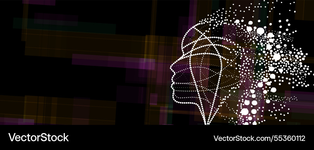 Engineering technology and artificial intelligence Vector Image