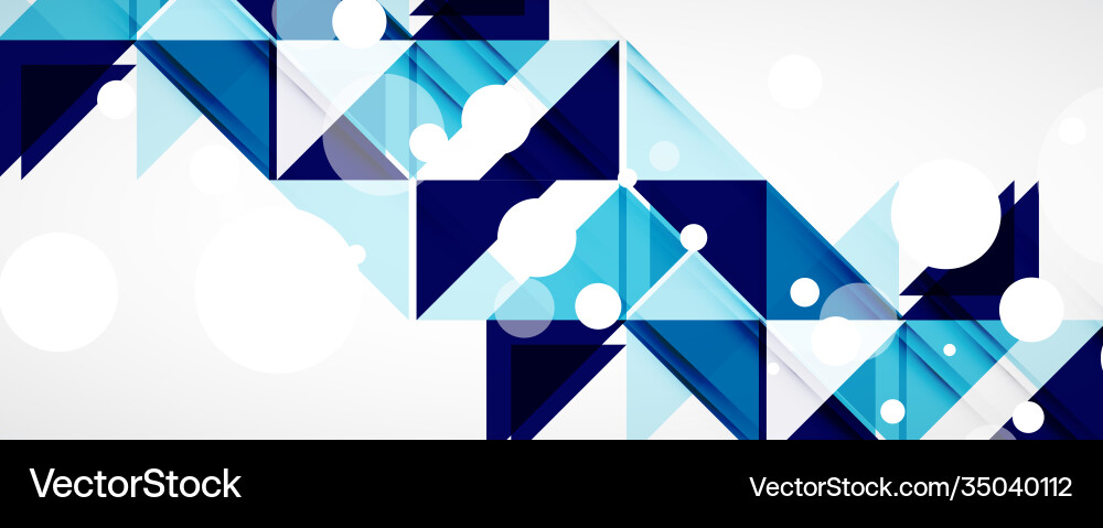 Geometric abstract background techno color Vector Image