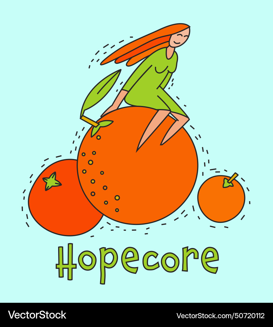 Hopecore aesthetic philosophy based on hope Hopecore aesthetic philosophy based on hope vector image