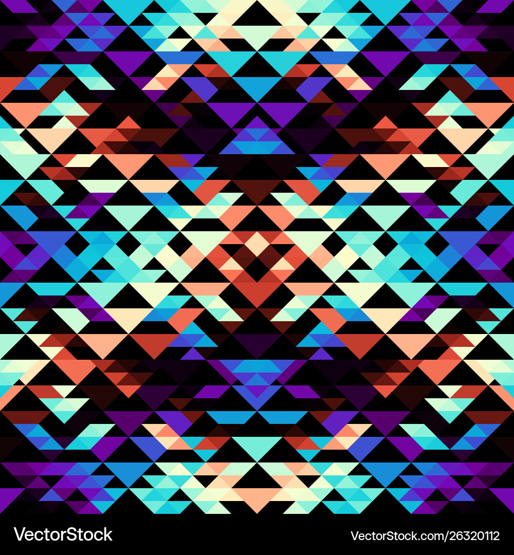 Triangular Aztec Pattern vector image