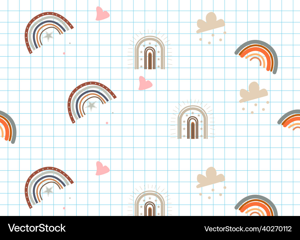 Weather seamless pattern design background Vector Image