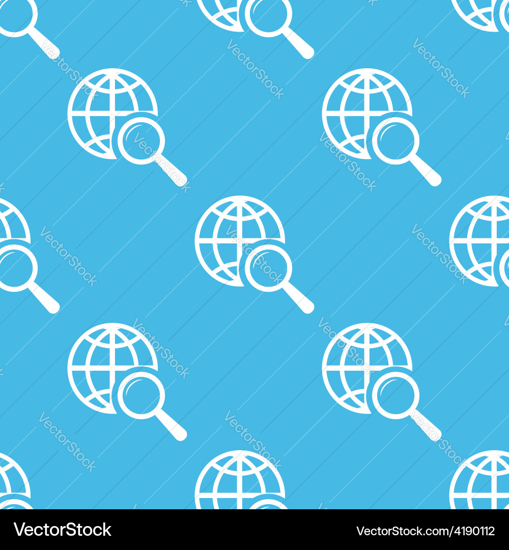 World scan seamless pattern vector image