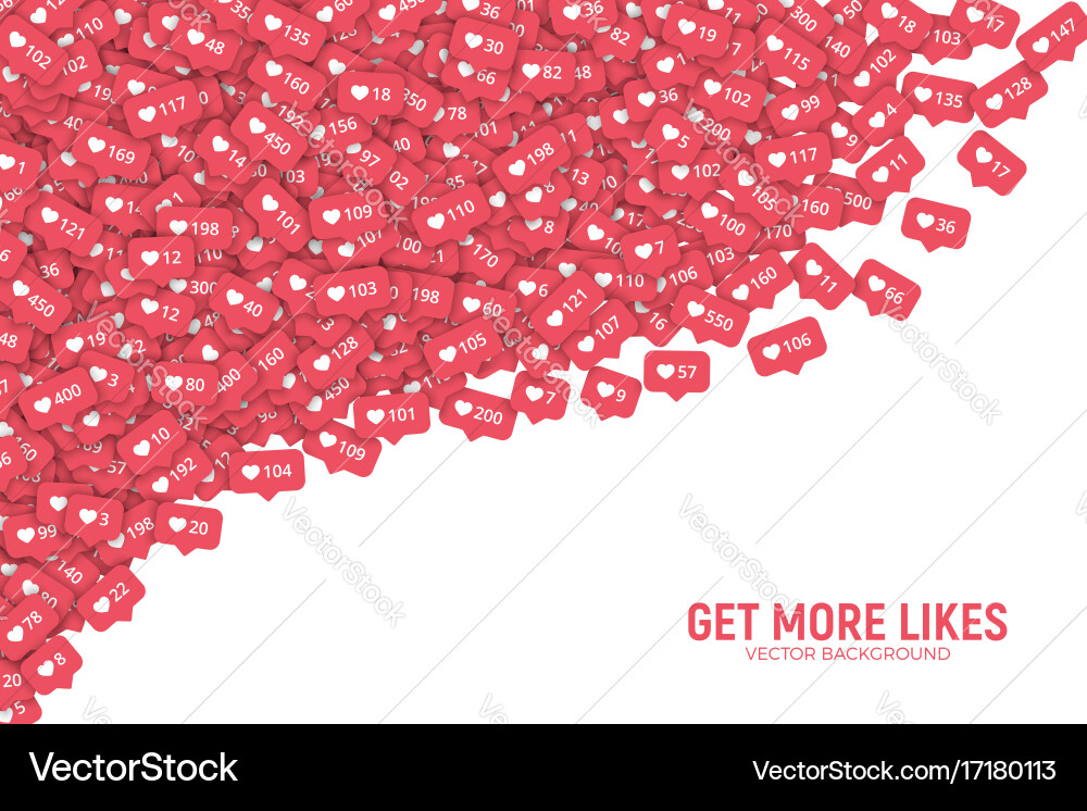 3d like counter icons abstract background vector image