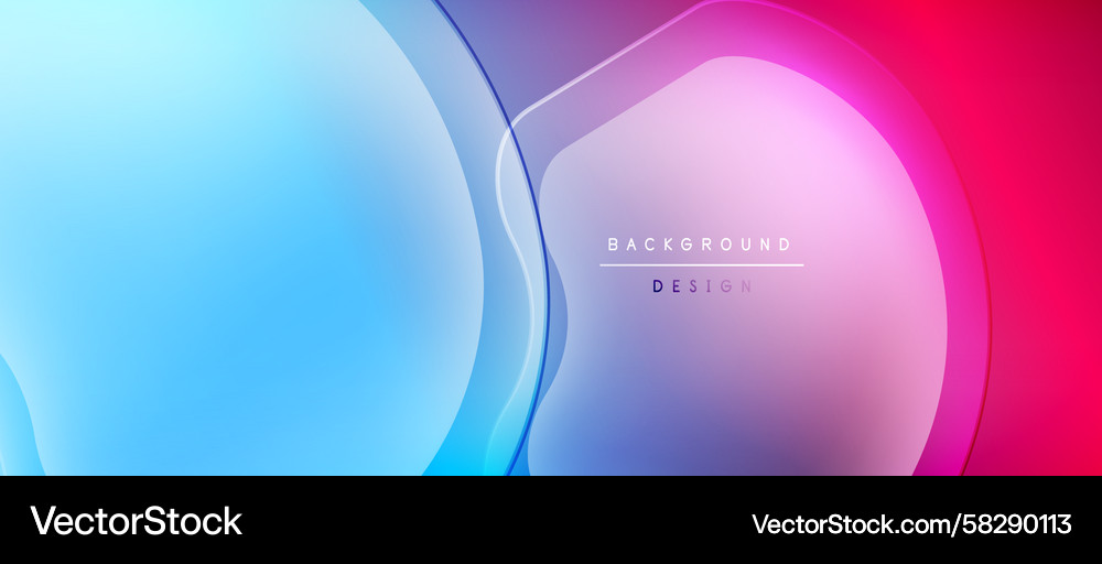 Abstract gradients blend creating flowing shapes Vector Image