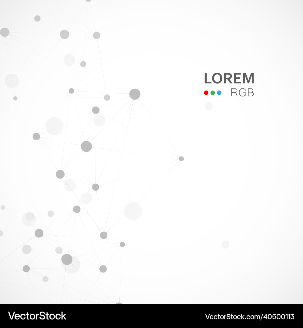 Abstract science background with connecting dots Abstract science background with connecting dots vector image