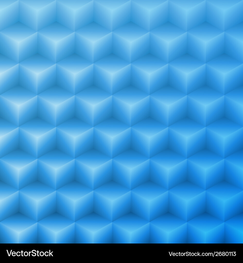Abstract shape blue background made with isometric Vector Image