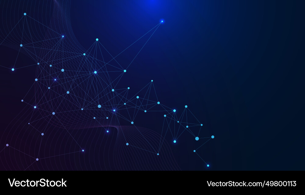 Abstract technology with connecting dots and lines Abstract technology with connecting dots and lines vector image