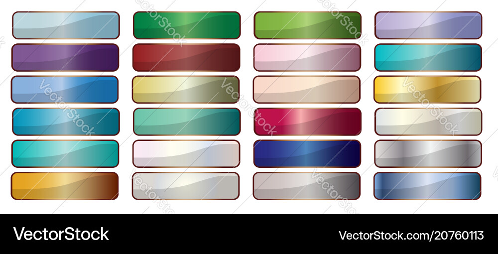 Blank web buttons Blank web buttons vector image