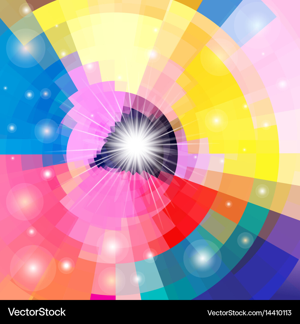 Bright multicolored gradient background vector image