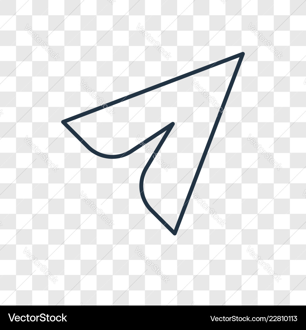 Cursor concept linear icon isolated Cursor concept linear icon isolated Vector Image