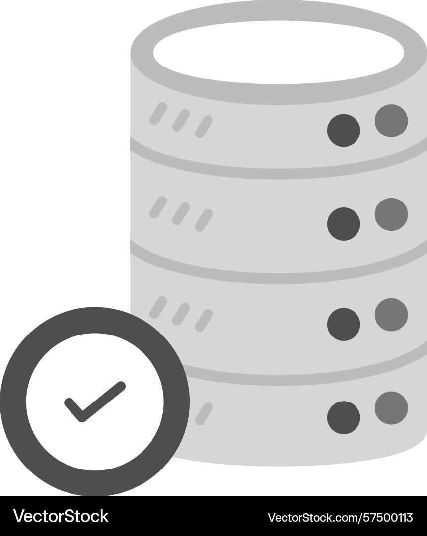 Database icon vector image