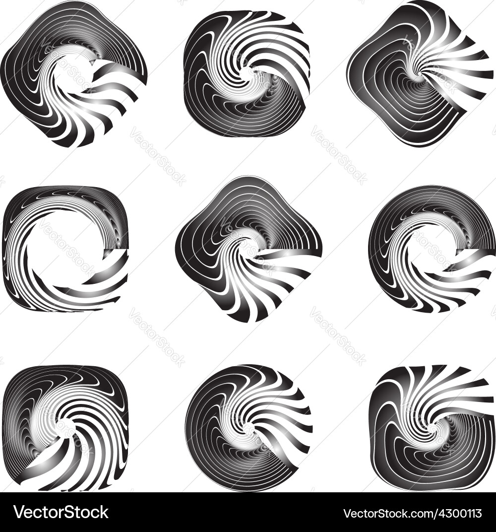 Design elements set vector image