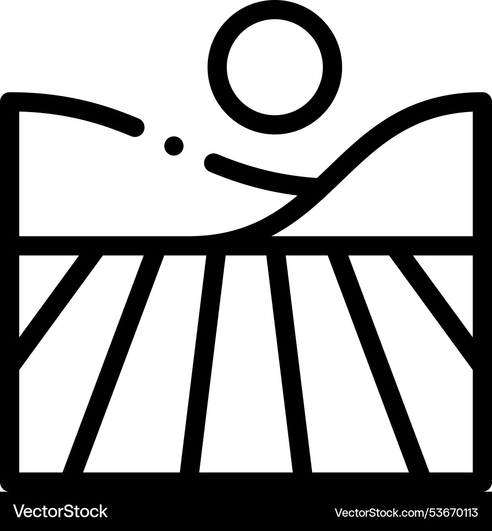 Fig icon thin linear style design isolated Fig icon thin linear style design isolated vector image