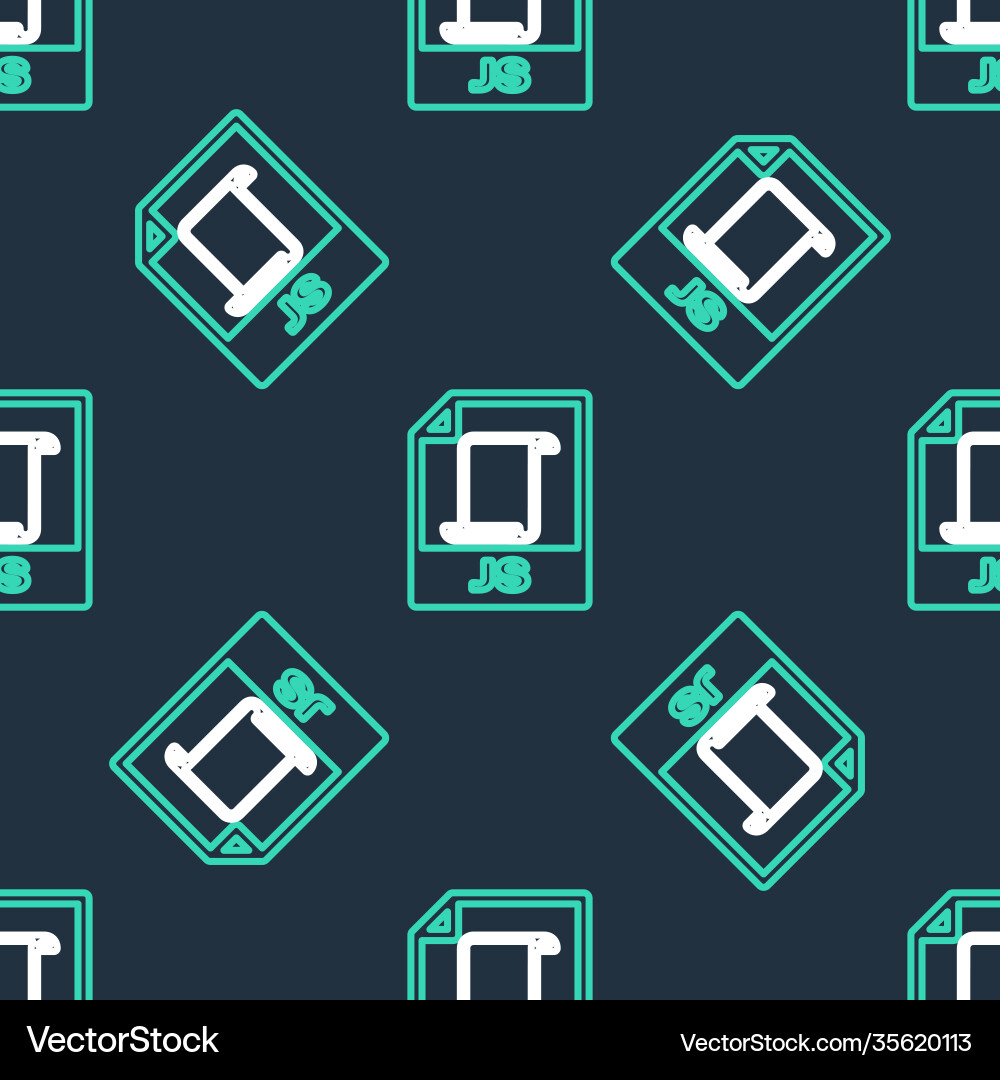 Line js file document download button icon Line js file document download button icon vector image